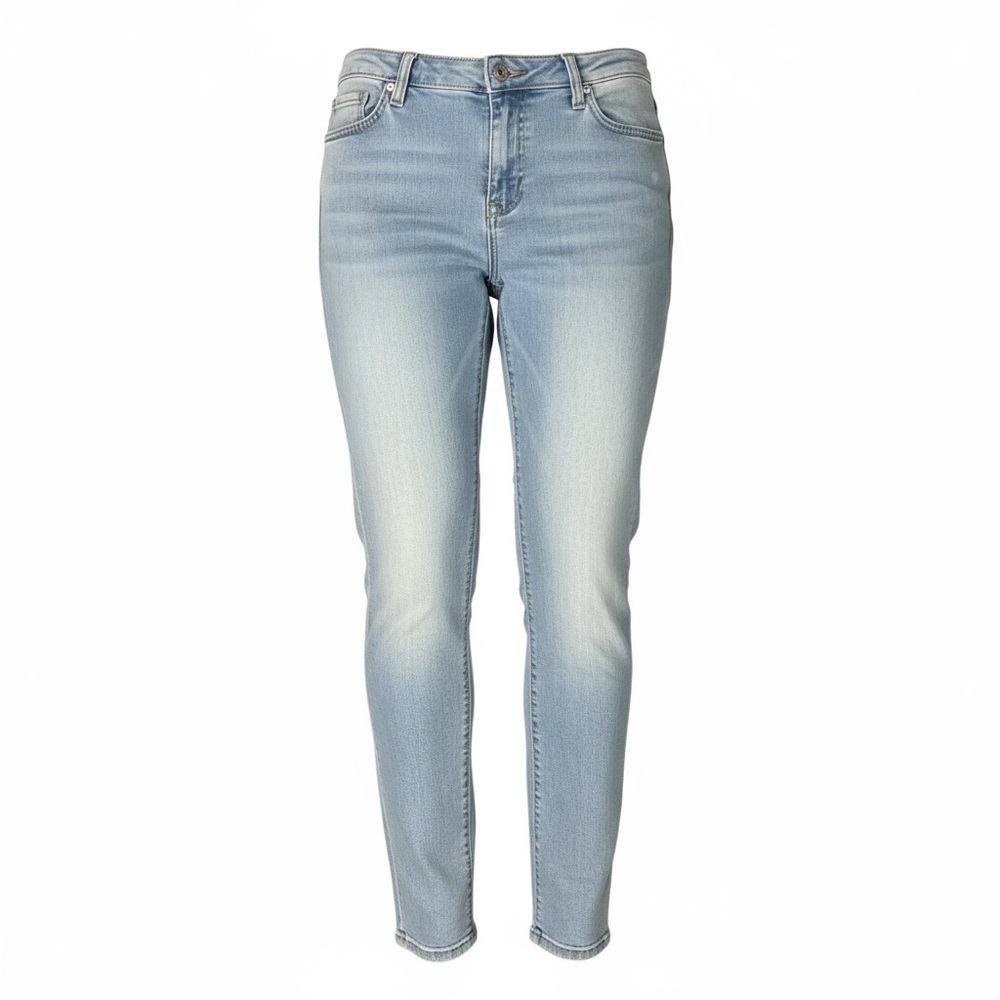 YMI Blue Skinny Jeans with Vintage Fading